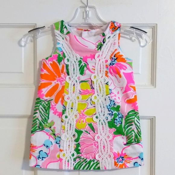 🌺HTF Lilly Pulitzer X Target🌺 - "Nosey Posie" Shift Dress - Picture 1 of 9